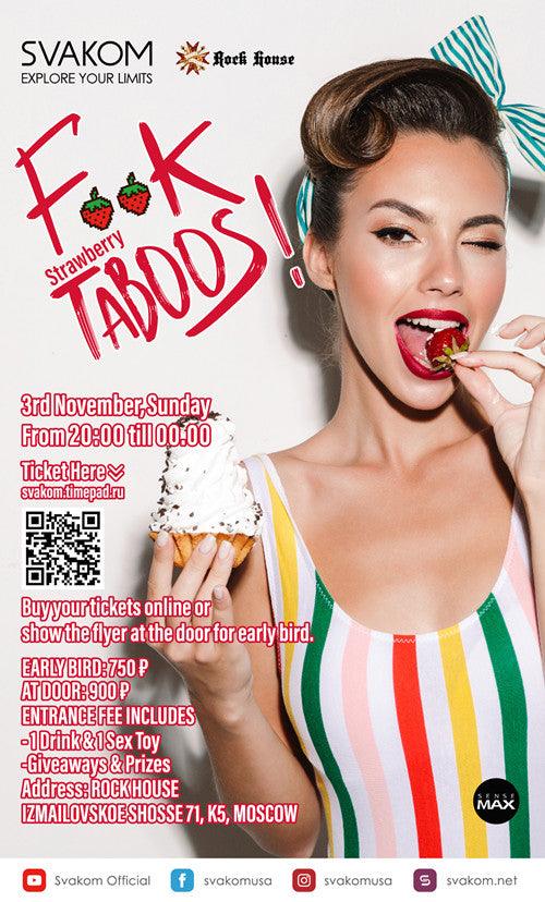 Fxxk Taboos Strawberry Edition in Russia - Svakom Australia